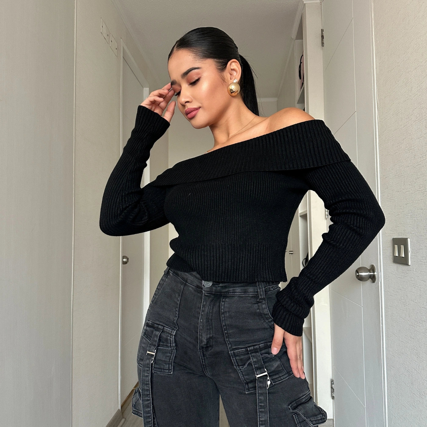 SWEATER JASMINE NEGRO
